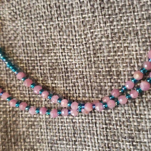 Ruby natural ruby choker necklace/925 sterling silver - Picture 5 of 7